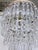 Vintage Hollywood Regency Florentine Brass Tiered Waterfall Crystal Wedding Cake Chandelier For Sale In New York - Image 6 of 8