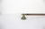 Antique Brass and Wood Candle Snuffer With Match Striker Long Handle For Sale - Image 4 of 10
