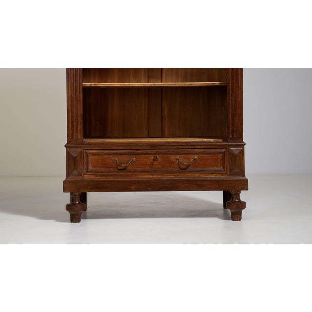 Oak Bookcase in Original Patina, Antique, France, Circa 1880 For Sale - Image 4 of 14