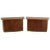 Mid-Century Modern Walnut Hanging Floating Dressers Cabinets - a Pair For Sale