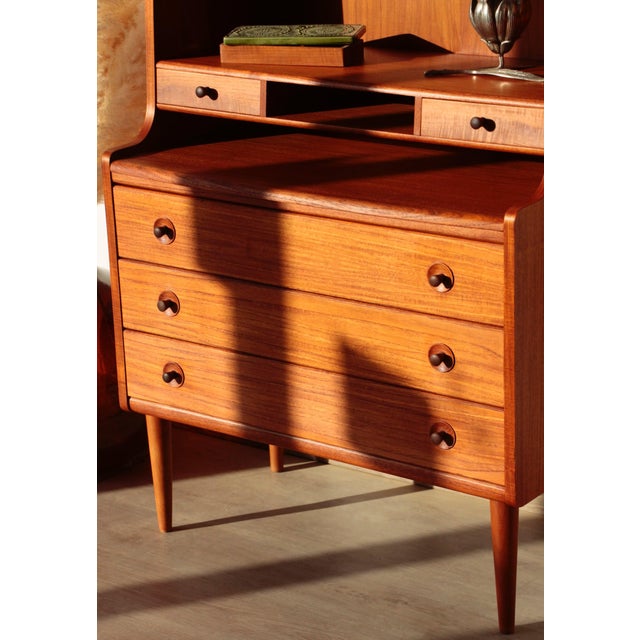 Vintage Scandinavian Teak Secretary from Mse Mobler, 1960s For Sale - Image 12 of 18