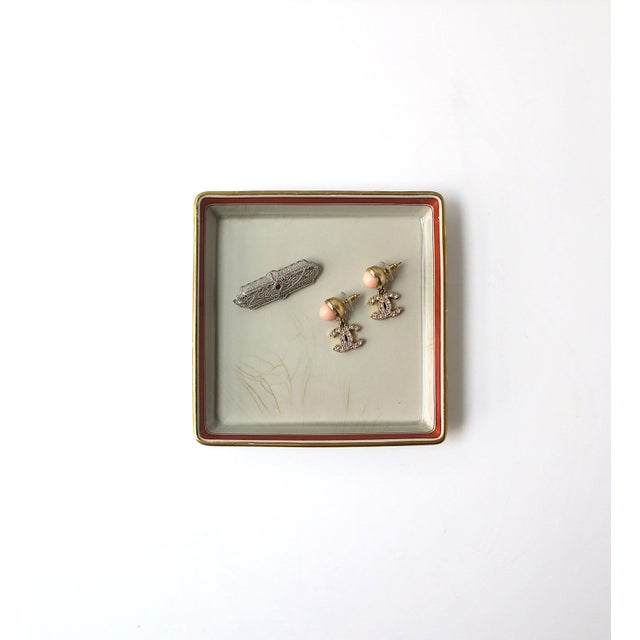 Mid-Century Modern Danish Faience Jewelry Dish Vide-Poche Catchall For Sale - Image 3 of 17