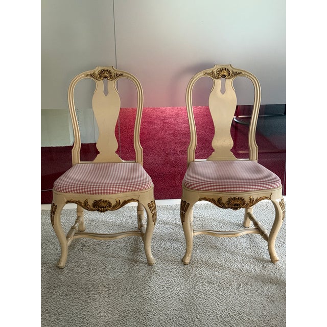 Chairs in Swedish Rococo, Set of 2 For Sale - Image 5 of 7