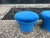 Mid-Century Modern Pair of 1970s Pierre Paulin Style Mushroom Ottomans For Sale - Image 3 of 8