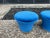 Mid-Century Modern Pair of Pierre Paulin Attributed Mushroom Ottomans For Sale - Image 3 of 8