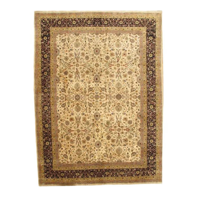 2020s Beige Fine Tabriz 9' X 12' For Sale