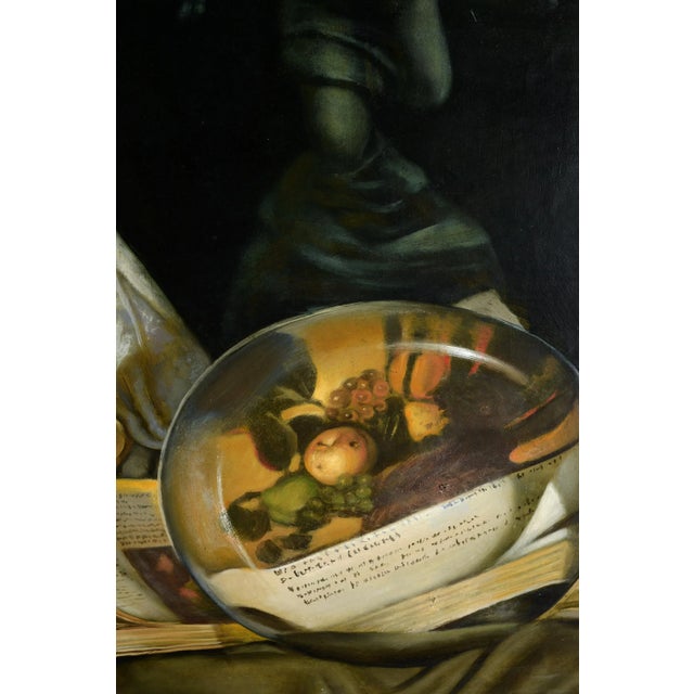 Maxmilian Ciccone, The Lens, the Candlestick, and the Book, 2000s, Oil on Canvas For Sale - Image 3 of 9