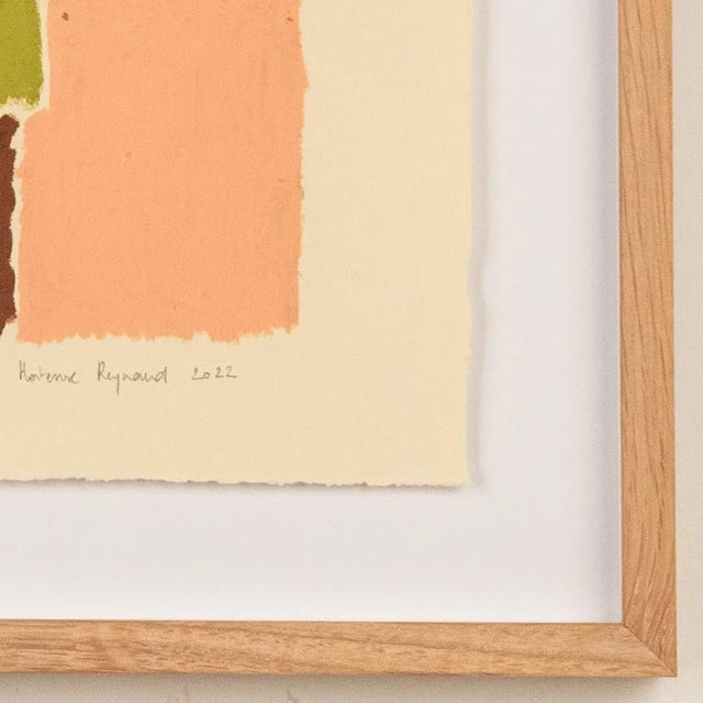 Abstract Oil Painting by French Artist Hortense Reynaud For Sale - Image 4 of 8