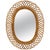 Mid-Century Rattan and Bamboo Oval Wall Mirror from Franco Albini, Italy, 1960s For Sale - Image 9 of 9