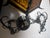 Mid 20th Century Spanish Revival Wrought Iron Swag Pendant Lamp For Sale In Cleveland - Image 6 of 12