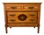 19th C. Italian Louis XVI Style Marquetry Commode, Original Siena Marble For Sale