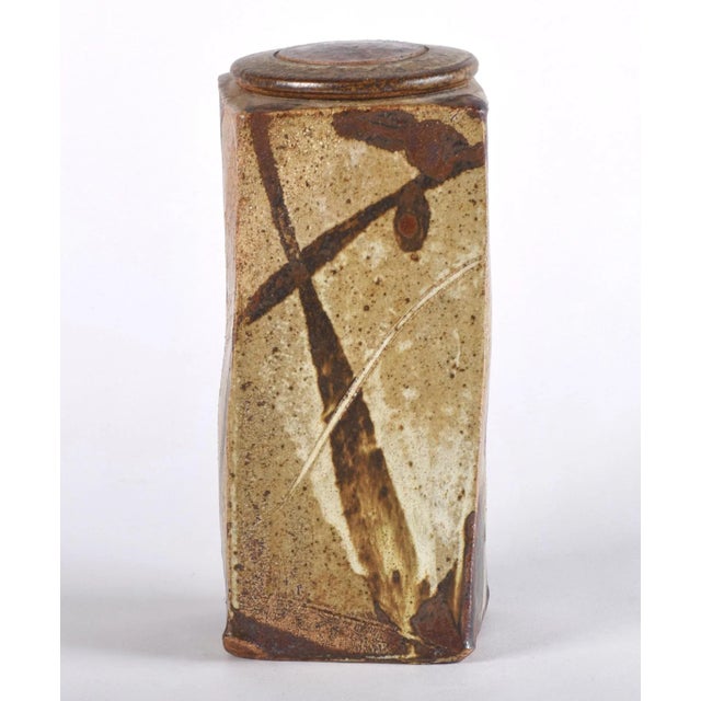 Tall Vintage Studio Pottery Lidded Storage Stash Jar For Sale - Image 13 of 13