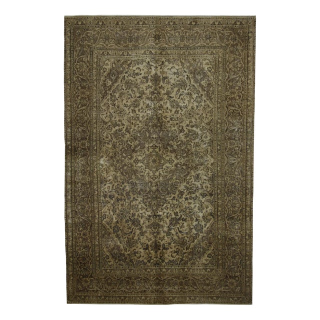 Vintage Middle Eastern Hand-Knotted Rug For Sale