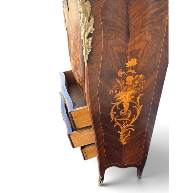 19th Century French Napoleon the 3rd Rosewood Marketry Secretary Masterpiece. For Sale - Image 12 of 16