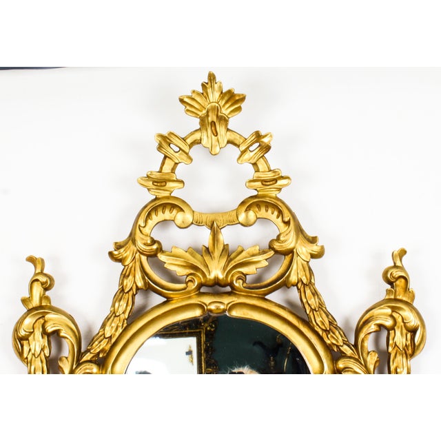 Antique Florentine Rococo Giltwood Mirrors, 1800s, Set of 2 For Sale - Image 6 of 18