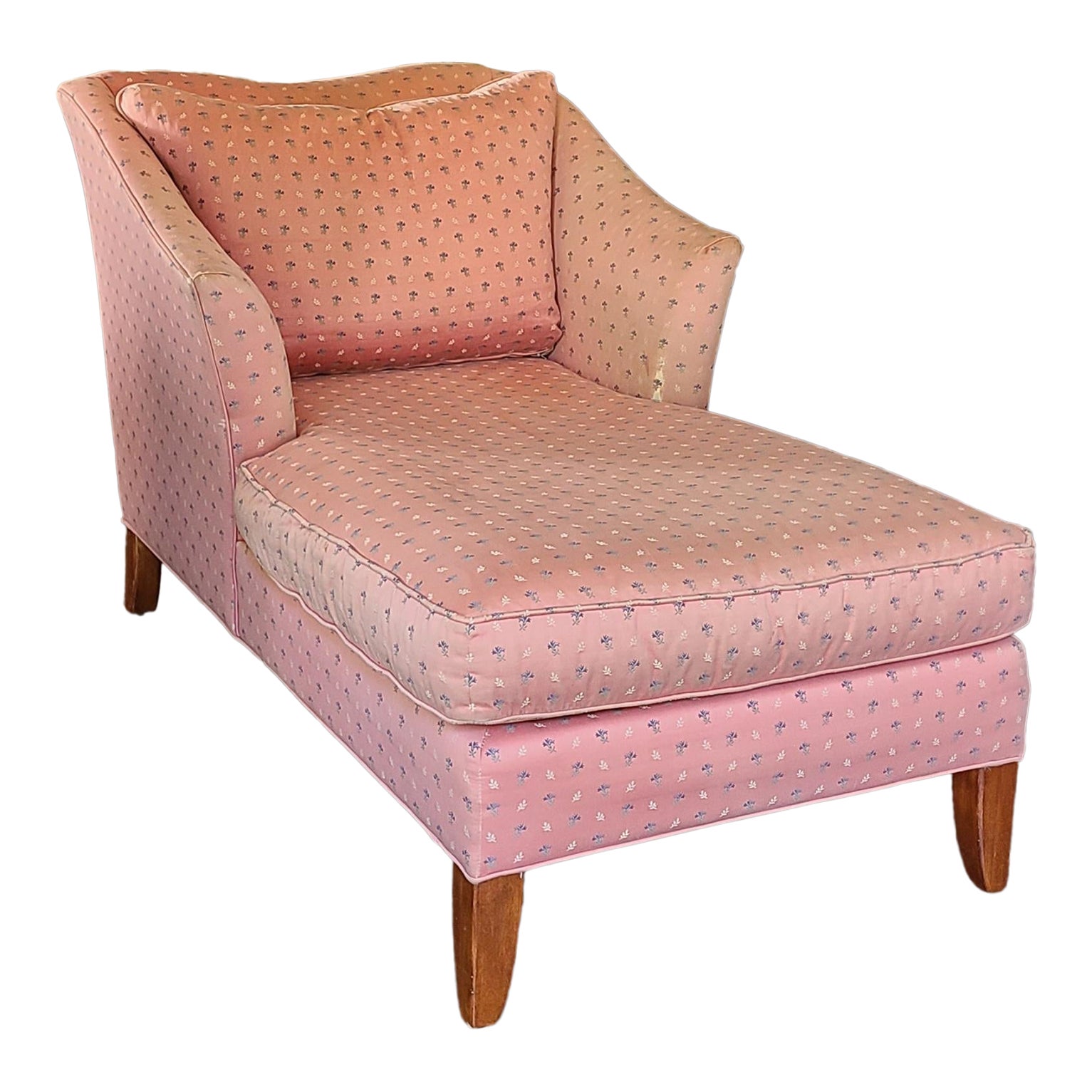 Vintage Ethan Allen Club Chaise Lounge Chairish