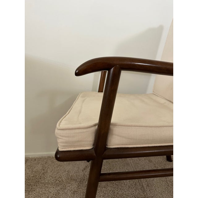 1950s Robsjohn Gibbings for Widdicomb Mid Century Occasional Captains Chair For Sale In Los Angeles - Image 6 of 8