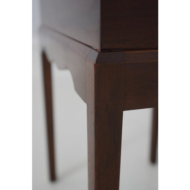 Madison Square Mahogany Inlaid Silver Lidded Box For Sale - Image 14 of 16