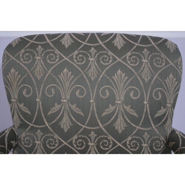 1990s Pair Southwood Newly Upholstered Chippendale Armchairs For Sale - Image 5 of 18