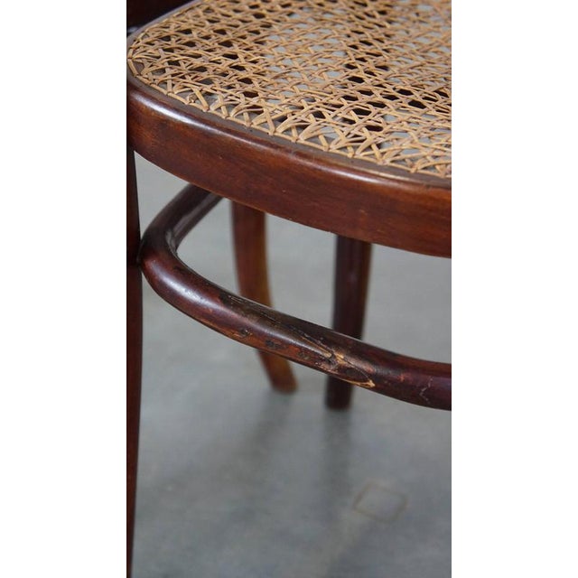 Set of Vintage Bistro Chairs with Matted Seats from Thonet For Sale - Image 13 of 17