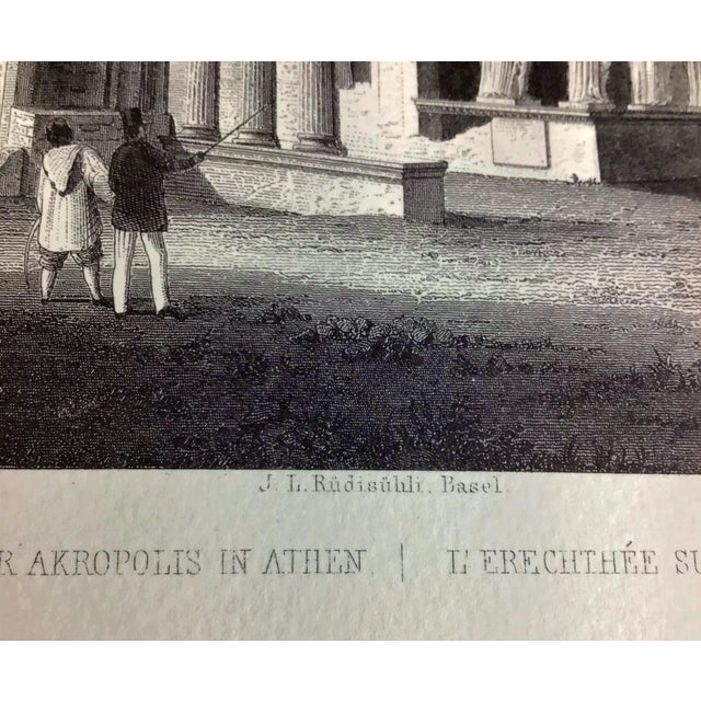 Paper 1960s Lithography Print of Athens Acropolis For Sale - Image 7 of 10