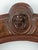Striking antique Victorian carved wood chair distinguished by its graceful open oval back, sweeping curved arms, richly...