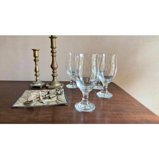 Contemporary Vintage Nachtmann Amaris Crystal Glasses S/4 For Sale - Image 3 of 9