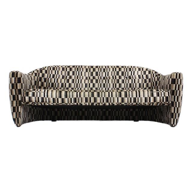 Vintage Sofa with Geometric Pattern attributed to Leolux, 1990s For Sale