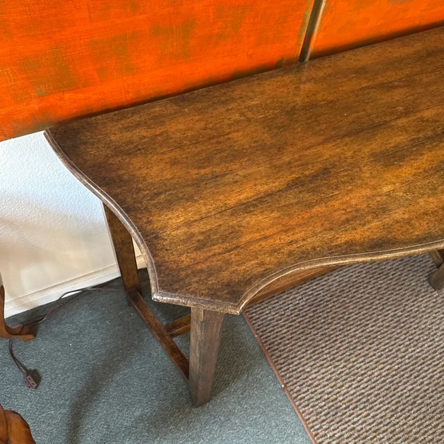 Gregorius Pineo Vintage Dark Wood Console Table For Sale - Image 11 of 16