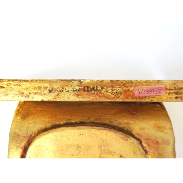 Italian Gold Gilt Giltwood Wall Shelves Acanthus Leaf Design, Pair For Sale - Image 10 of 12