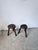 Oak Tripod Stools, 1950s, Set of 2 For Sale - Image 3 of 18