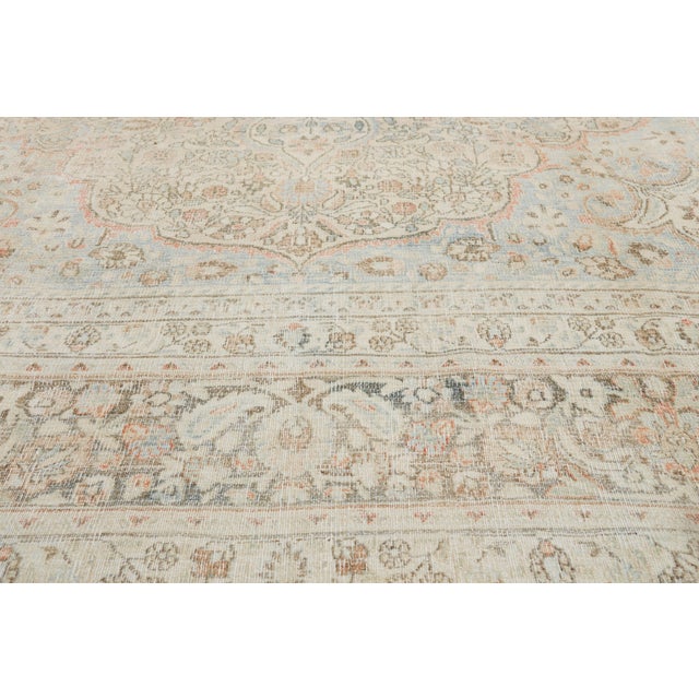 Early 20th Century Antique Persian Mashhad Rug, 09'02 X 12'03 For Sale - Image 5 of 10