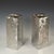 2020s Two Heavy Gauge Stainless Steel Candleholders For Sale - Image 5 of 6