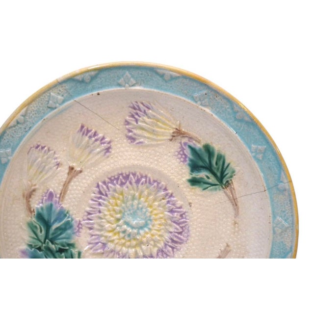19th Century Antique Majolica Plates - Set of 6 For Sale - Image 5 of 6