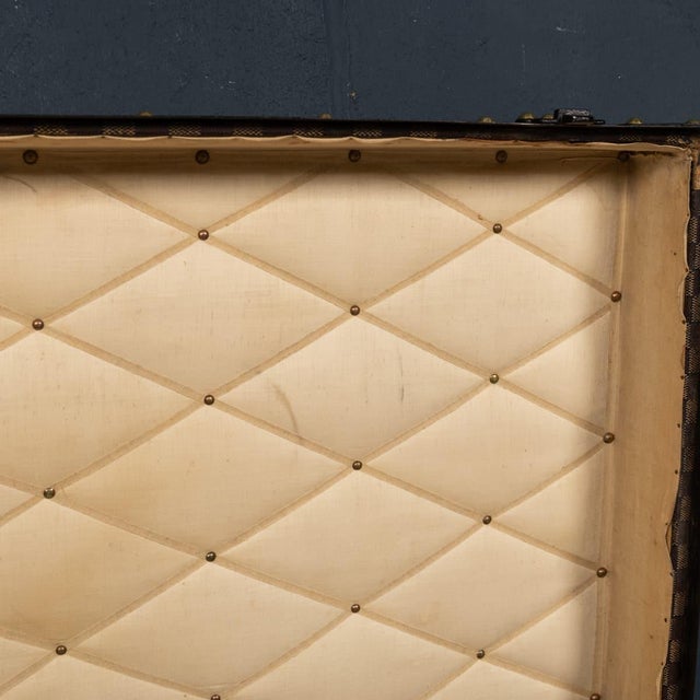 Antique French Trunk in Damier Canvas from Louis Vuitton, 1900 For Sale - Image 15 of 18