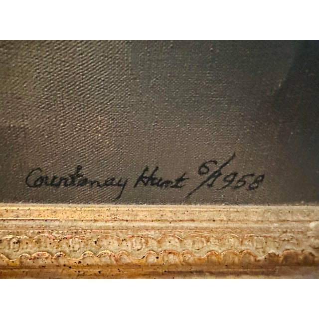 1950's Oil Portrait of Norma Carlin Kipnis by Julian Courtenay Hunt For Sale - Image 9 of 11