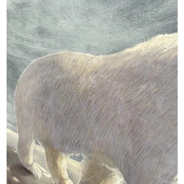 2000 - 2009 André Ferrand, L’Ours sur la banquise, 21st Century, Oil on Canvas, Framed For Sale - Image 5 of 9
