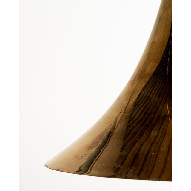 Gold Vintage Pendant Lamp by Arvid Böhlmarks Lampfabrik, 1950s For Sale - Image 8 of 9