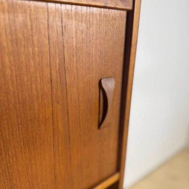 Vintage Danish Teak Bookcase with Sliding Doors, 1960s For Sale - Image 3 of 7