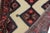 Ivory Geometric Persian Tribal Ivory/Red Wool Runner Rug- 2'6'' X 9'9'' For Sale - Image 8 of 10