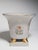 Lenox Vintage 1940s Princeton China Footed Urn Vase – Gray Glaze, Floral Motif & Gold Accents For Sale - Image 4 of 6