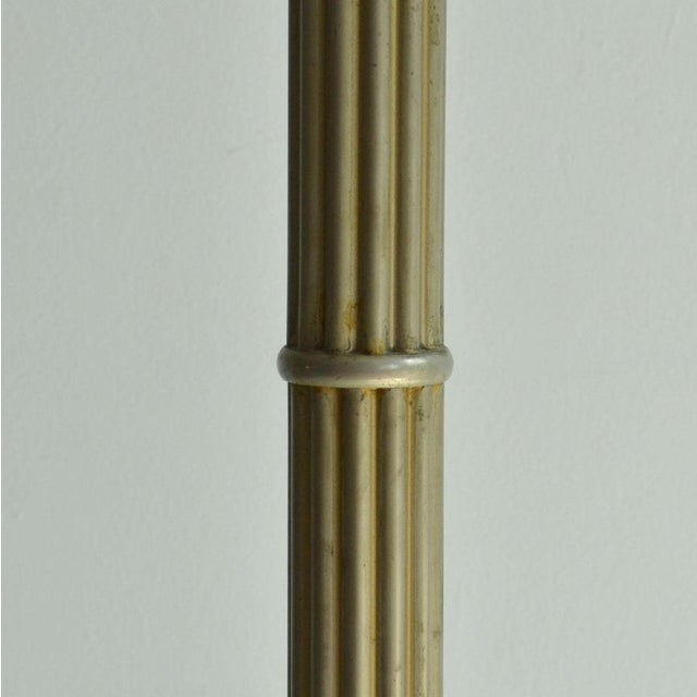 Art Deco Floor Lamp with Adjustable Nickel Shade attributed to Gispen for Willem Hendrik Gispen, 1920s For Sale - Image 16 of 18
