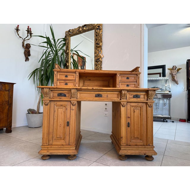 Gründerzeit Secretary in Softwood For Sale - Image 6 of 18