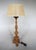 19th Century French Louis XIV Style Carved Wooden Candlestick Lamp For Sale - Image 4 of 17