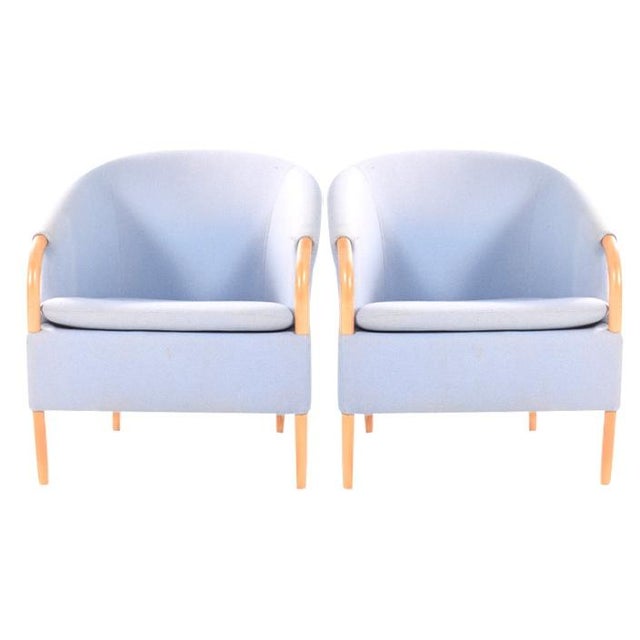 1980s Set of Opus Easy Chairs by Ebbe Gehl & Soren Nissen for Nielaus, 1982 For Sale - Image 5 of 5