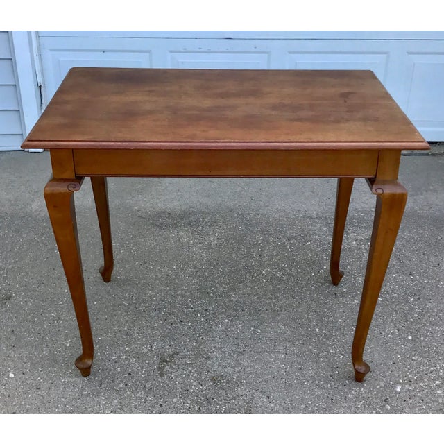 Table for writing, drinks or cards, etc.. Beautiful transitional styling from the early 20;th century. Easily seen are...