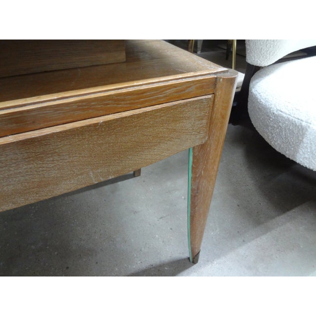 1940s Pair of French Modern Cerused Oak Cabinets Attributed to Jules Leleu For Sale In Houston - Image 6 of 12