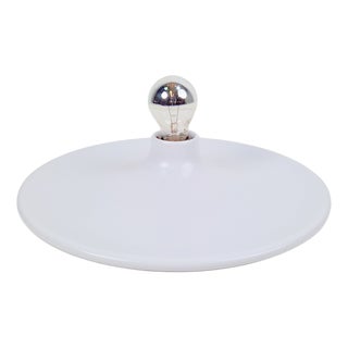Vintage White UFO Disc Wall Lamps from Targetti Sankey, 1970s For Sale