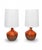 Metal Vintage Mid Century Modern 1960s Lava Drip Glazed Ceramic Set of Table Lamps Pair For Sale - Image 7 of 11