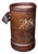 Vintage Decorative Stick Stand, English Leather Office Waste Basket, Storage Bin For Sale